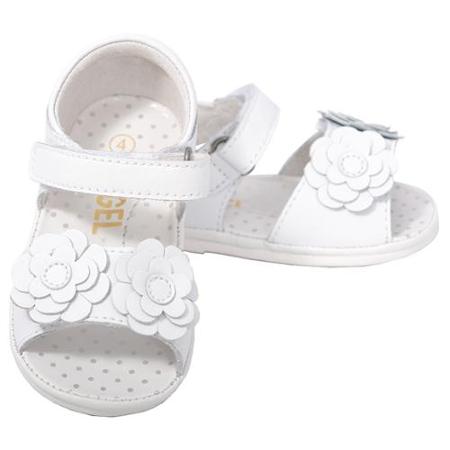 little girls white sandals