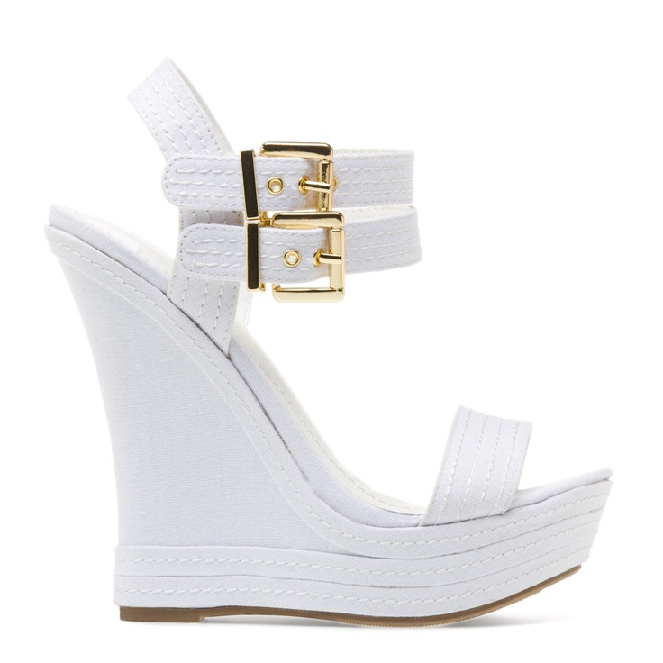 White Wedge Sandals | CraftySandals.com