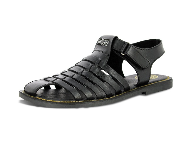 Black Leather Sandals | CraftySandals.com