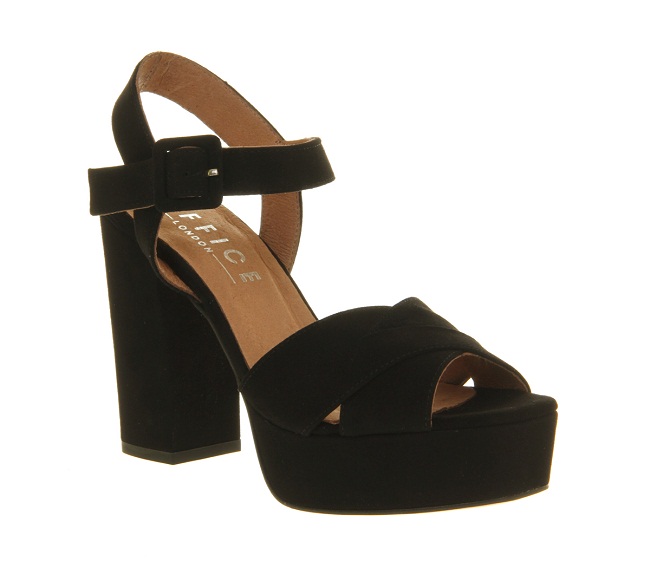 Black Platform Sandals - CraftySandals.com