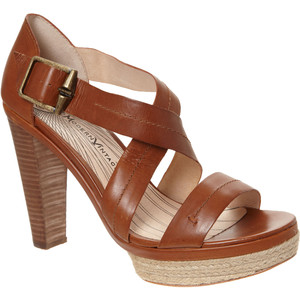Brown Sandal with Heels - CraftySandals.com