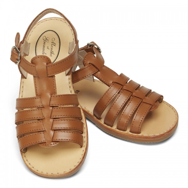 Girls Brown Sandals - CraftySandals.com