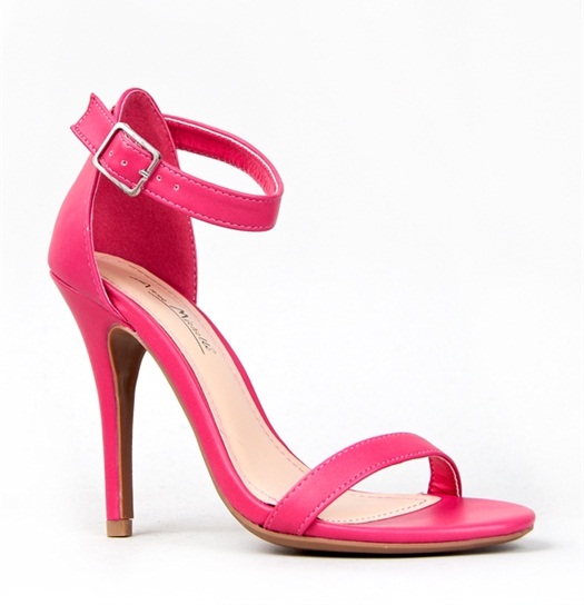 dark pink heeled sandals