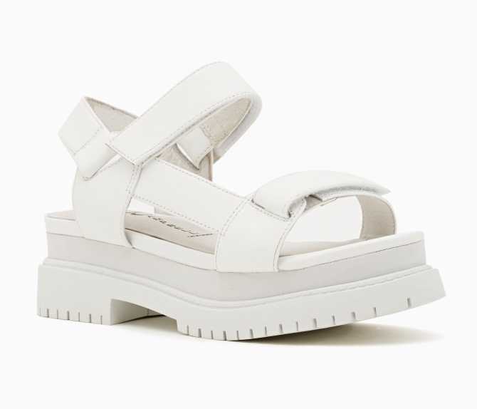 White Platform Sandals - CraftySandals.com