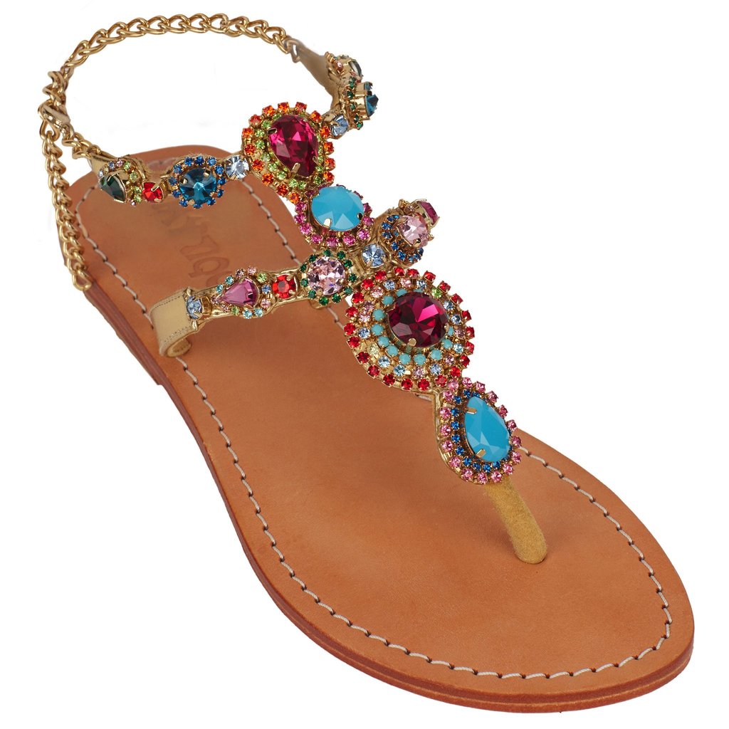 Jeweled Sandals | CraftySandals.com