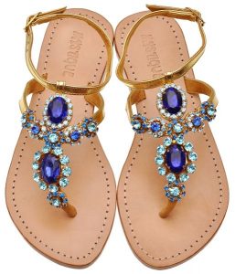 Jeweled Sandals - CraftySandals.com