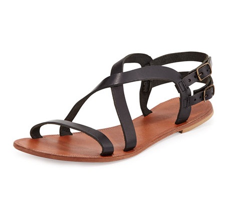 Black Strappy Sandals - CraftySandals.com