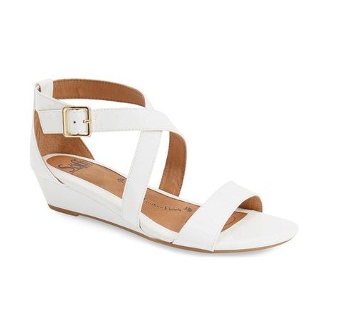 White Wedge Sandals | CraftySandals.com