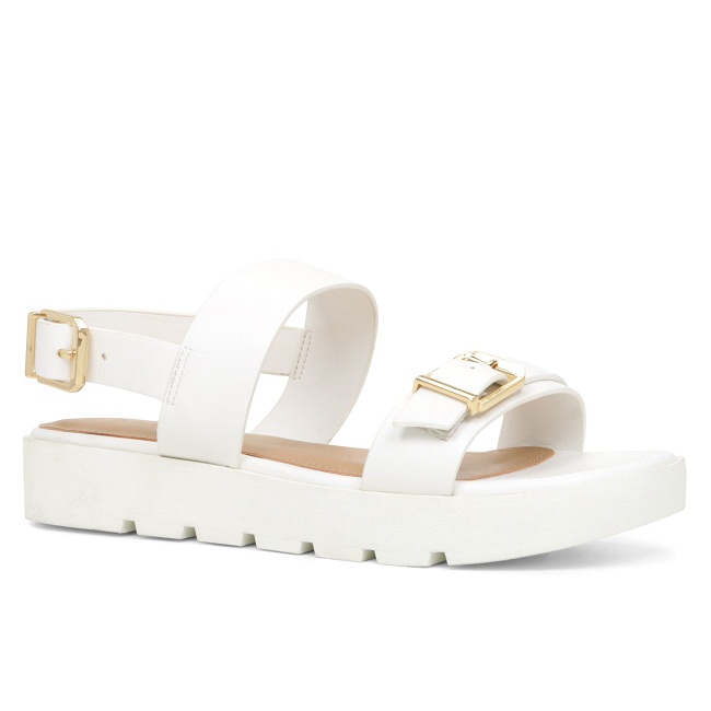 White Platform Sandals - CraftySandals.com