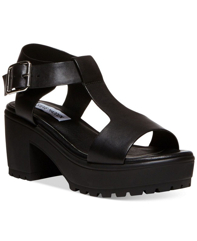 Black Platform Sandals - CraftySandals.com