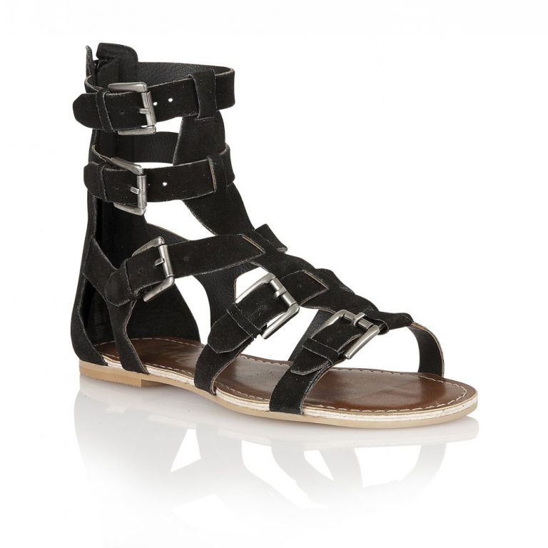 comfortable black gladiator sandals