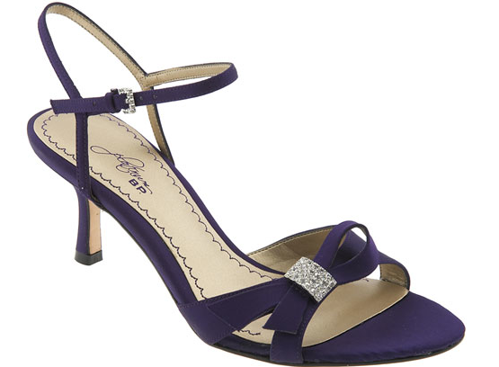 purple sandals low heel