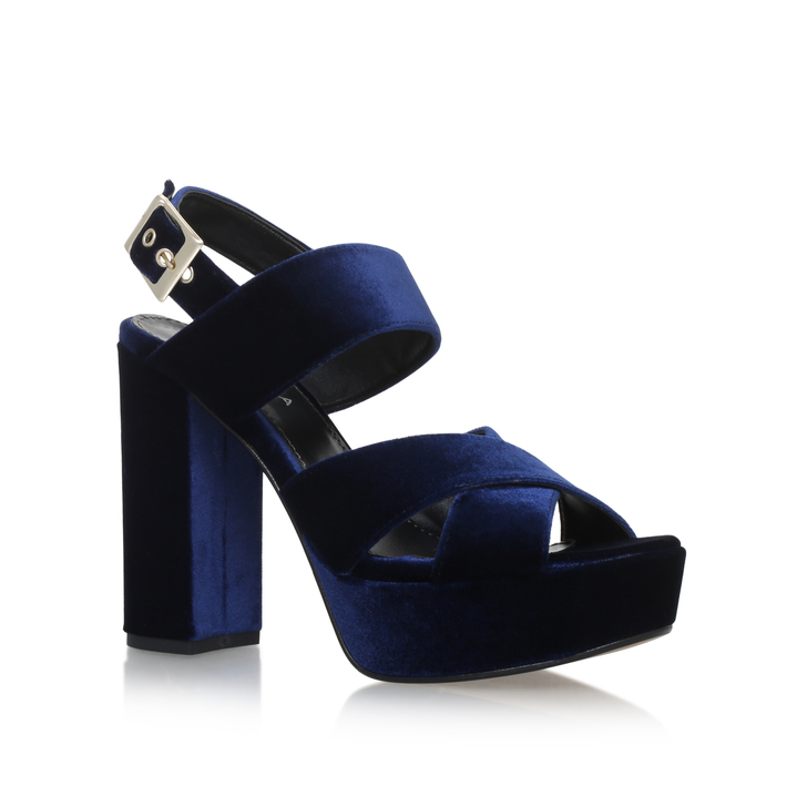 Velvet Platform Sandals - CraftySandals.com