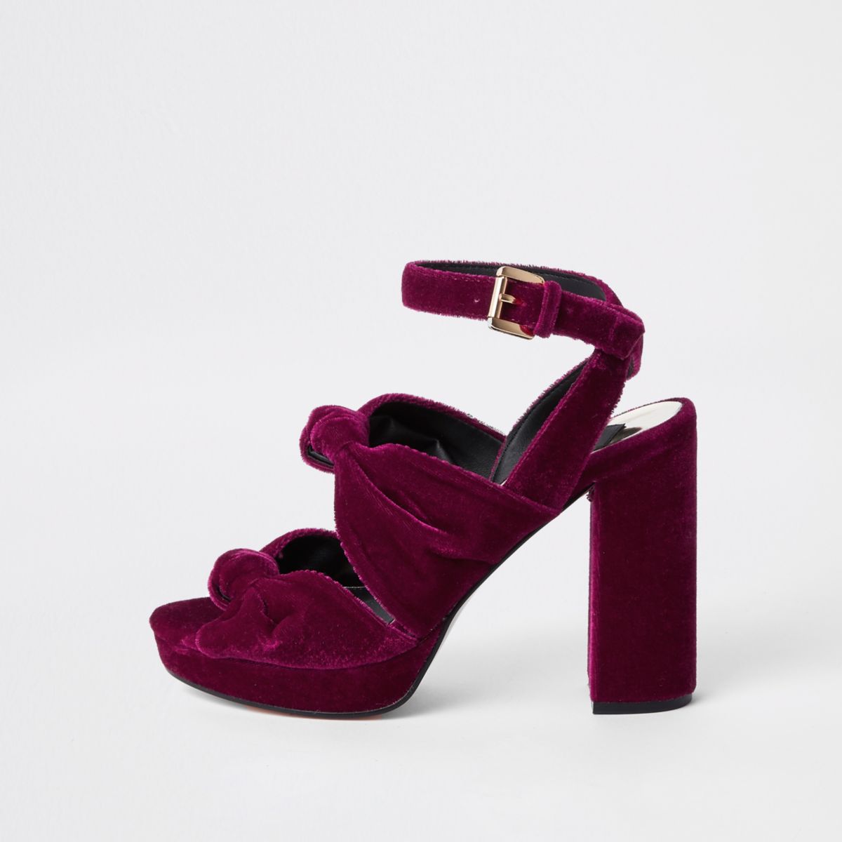 Velvet Platform Sandals - CraftySandals.com