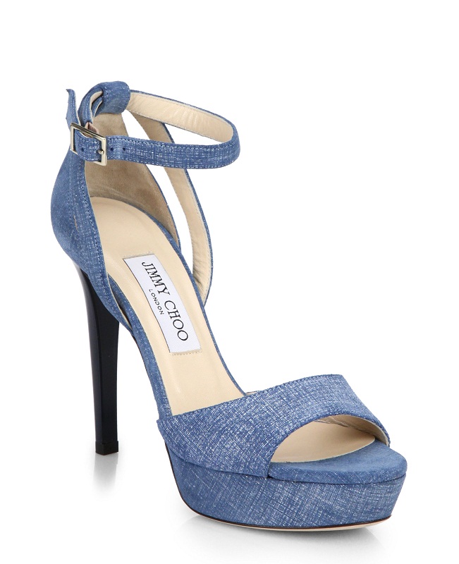 Denim Platform Sandals - CraftySandals.com