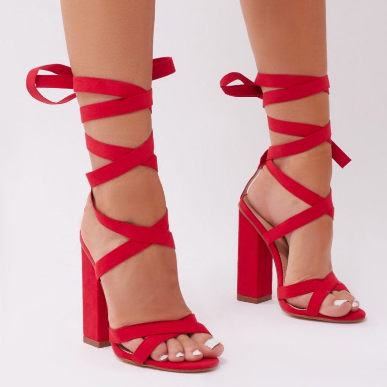 Red High Heel Sandals | CraftySandals.com