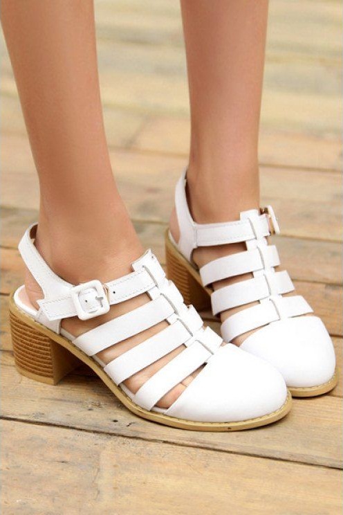 white toe sandals