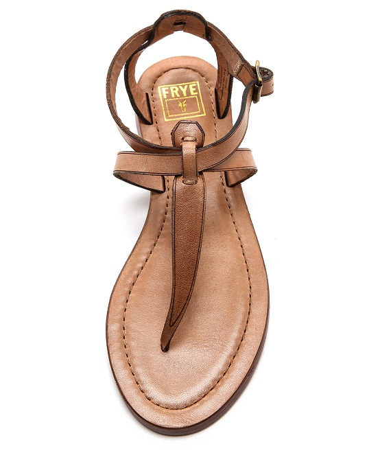 Brown T-strap Sandals - CraftySandals.com
