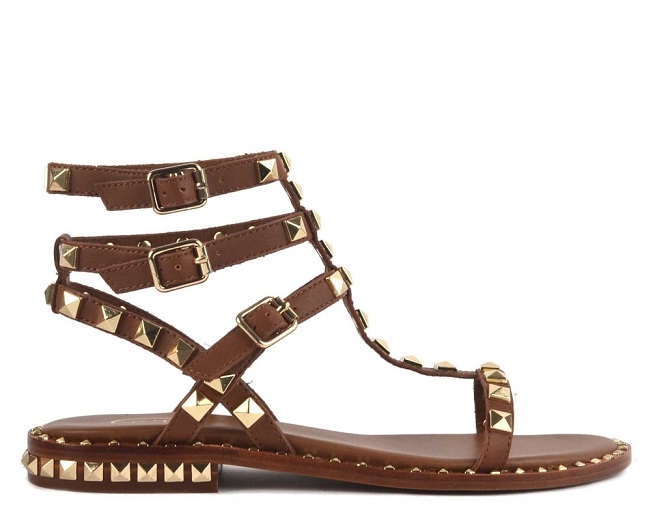 Brown and Gold Sandals - CraftySandals.com