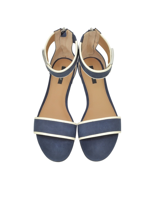 Blue and White Sandals | CraftySandals.com