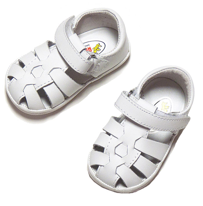 infant white sandals