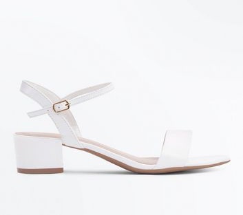 white low heel sandal