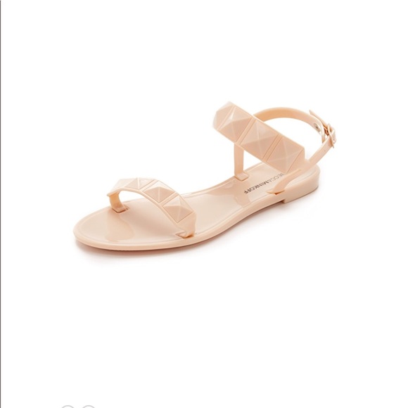 nude jelly sandals