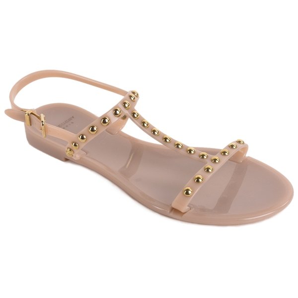 nude jelly shoes