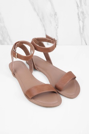 Brown Ankle Strap Sandals - CraftySandals.com