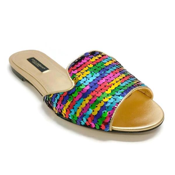 Rainbow Slide Sandals - CraftySandals.com