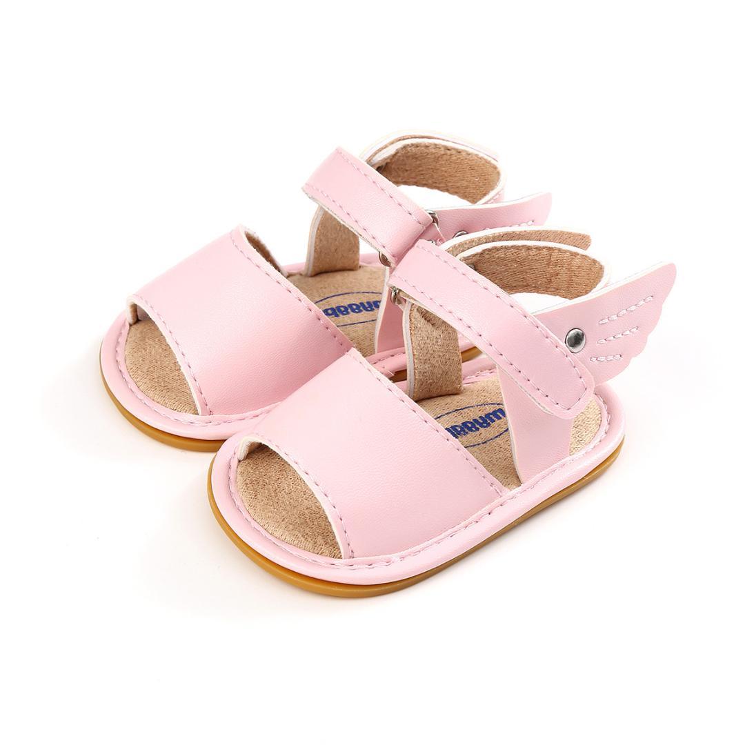 pink baby sandals