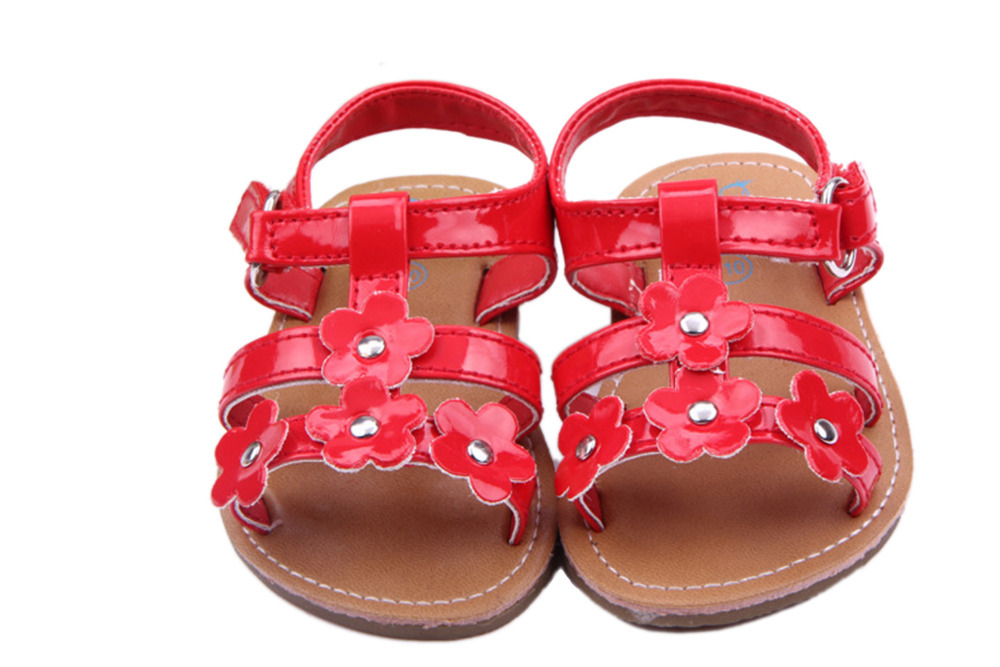 baby girl red sandals