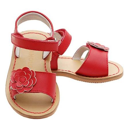 little girls red sandals