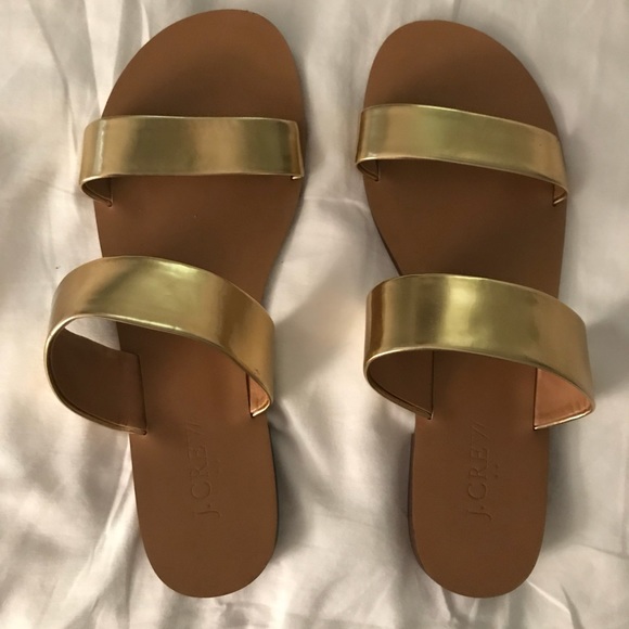 tan and gold sandals