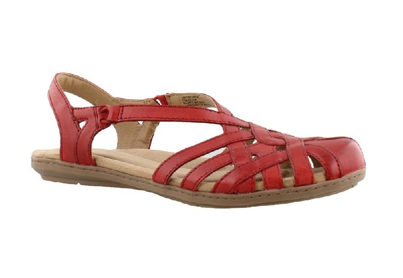 Red Closed-toe Sandals - CraftySandals.com
