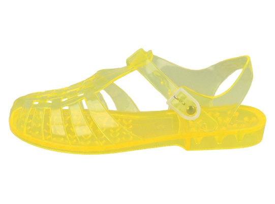 Yellow Jelly Sandals - CraftySandals.com