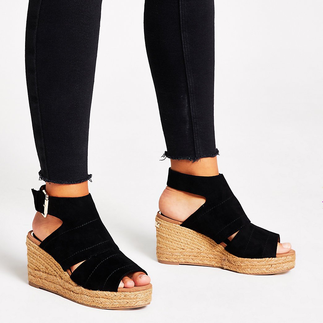 Open Toe Wedge Sandals - CraftySandals.com